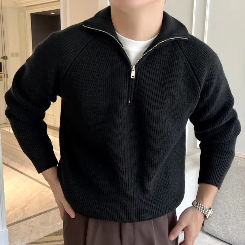 Maximiliano | Confortável Pullover de Malha com Zíper