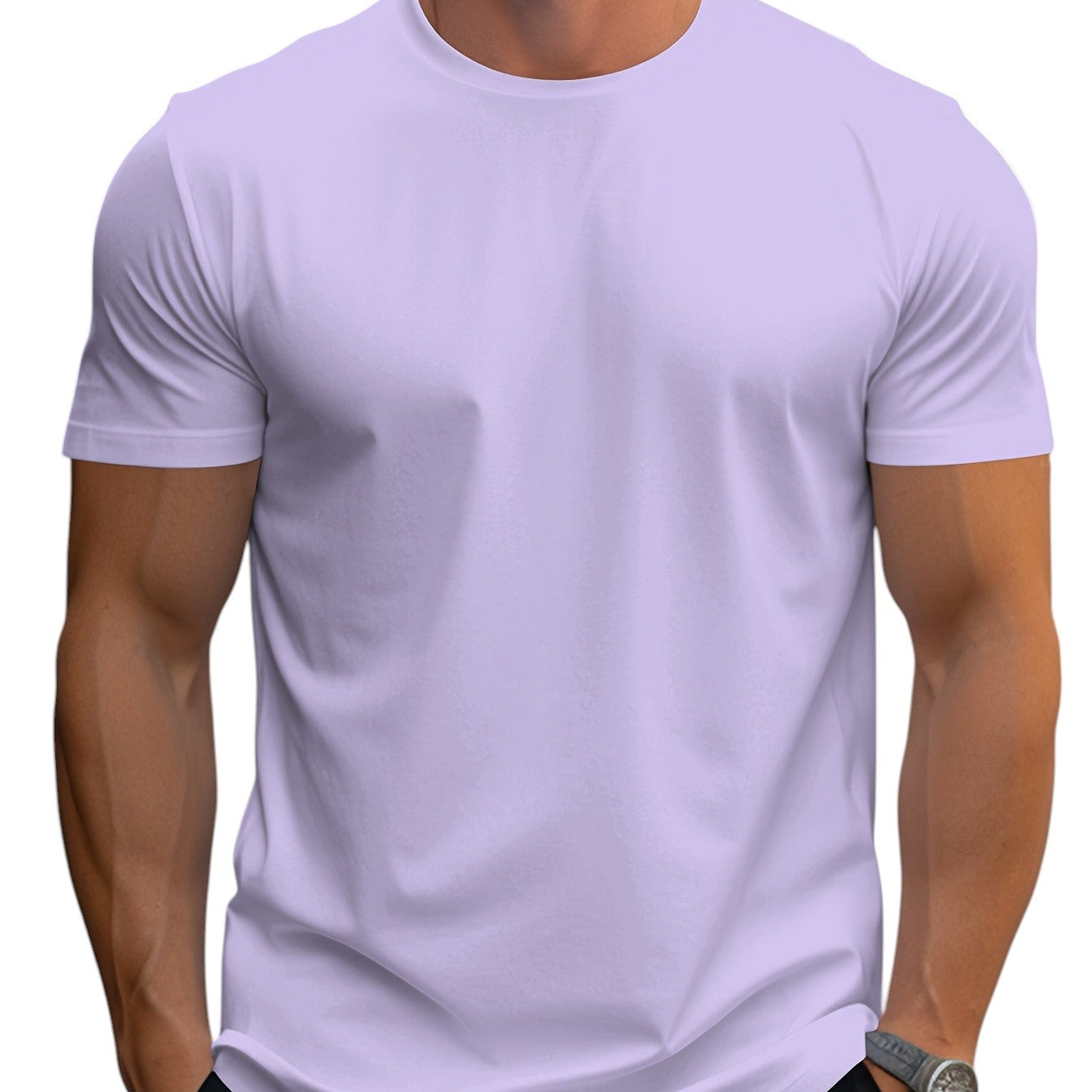 Regular Fit T-Shirt in Soft Polyester Blend