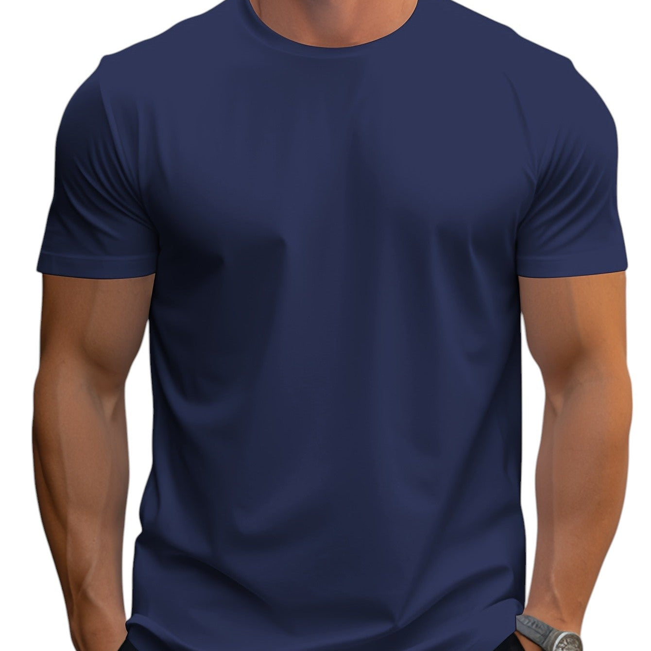 Regular Fit T-Shirt in Soft Polyester Blend
