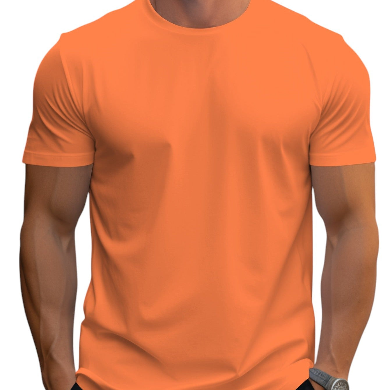 Regular Fit T-Shirt in Soft Polyester Blend
