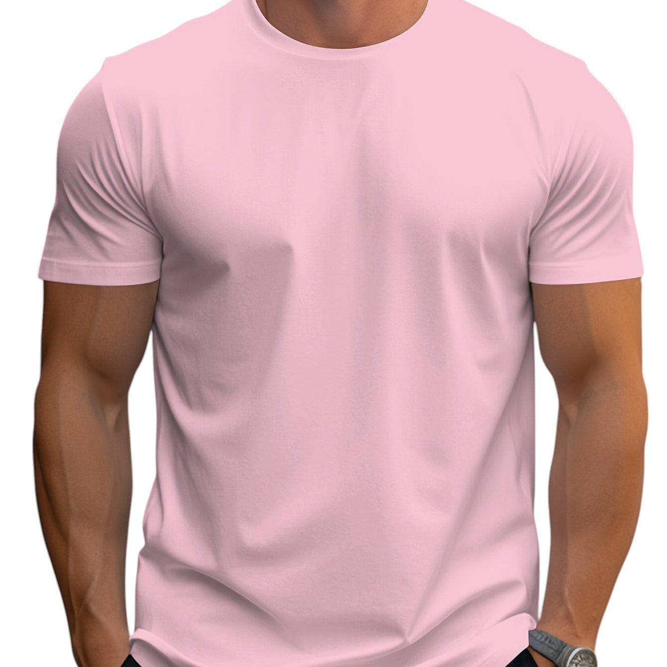 Regular Fit T-Shirt in Soft Polyester Blend