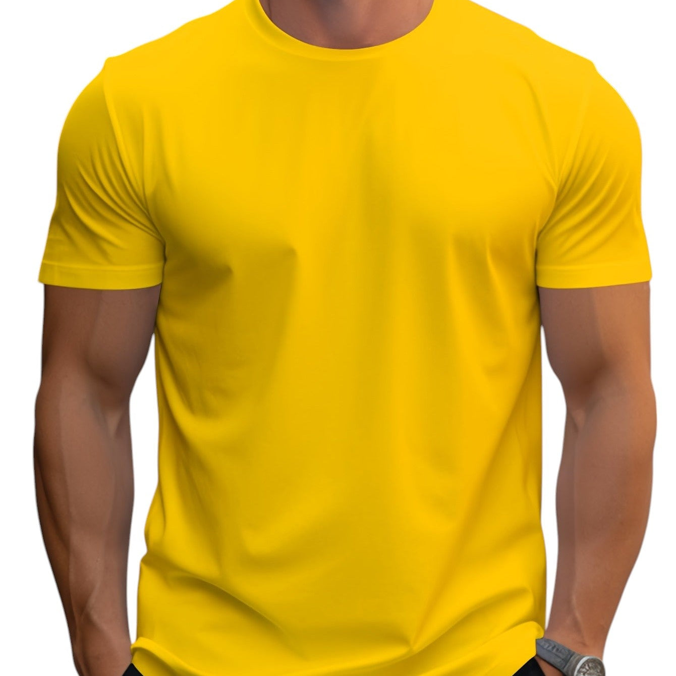 Regular Fit T-Shirt in Soft Polyester Blend