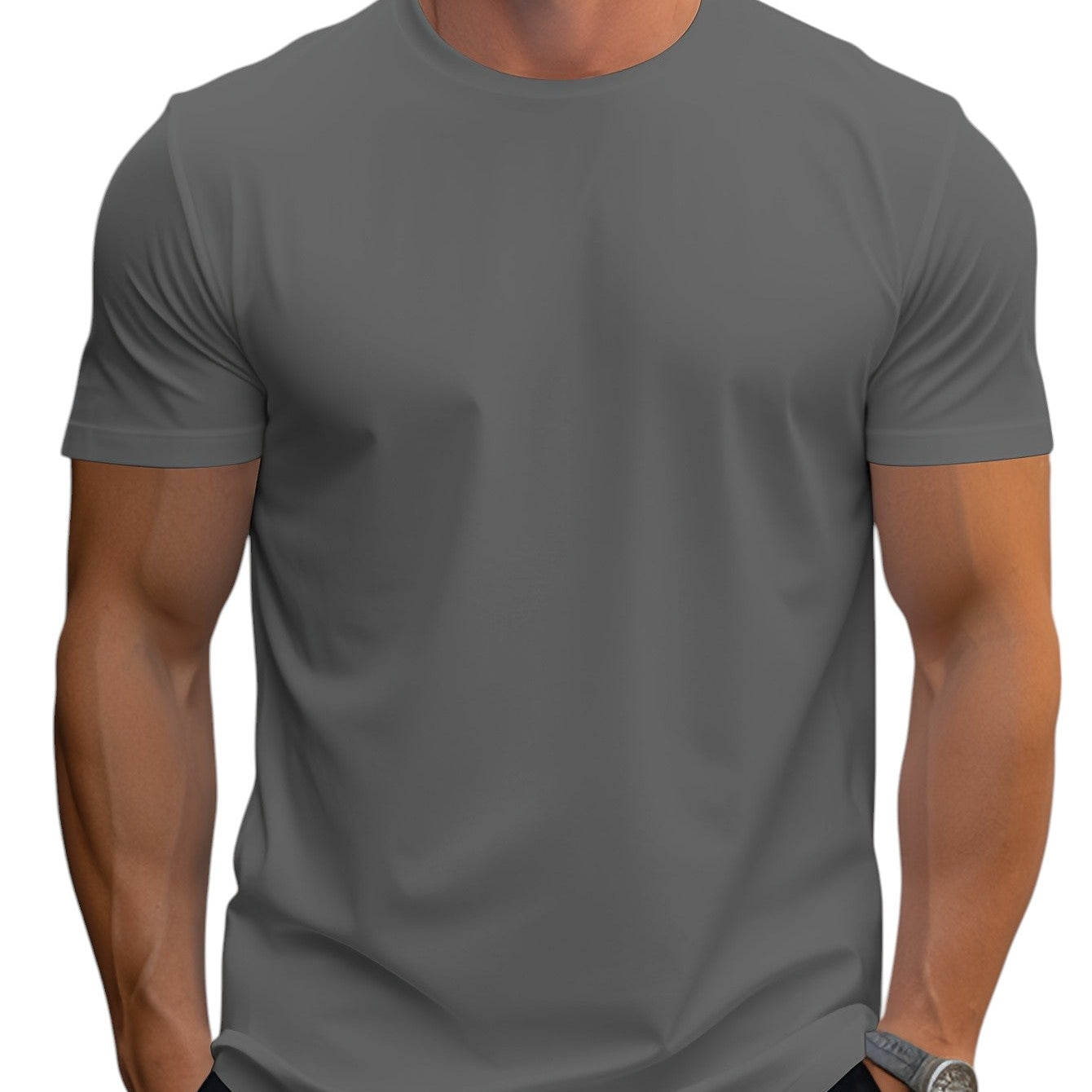 Regular Fit T-Shirt in Soft Polyester Blend