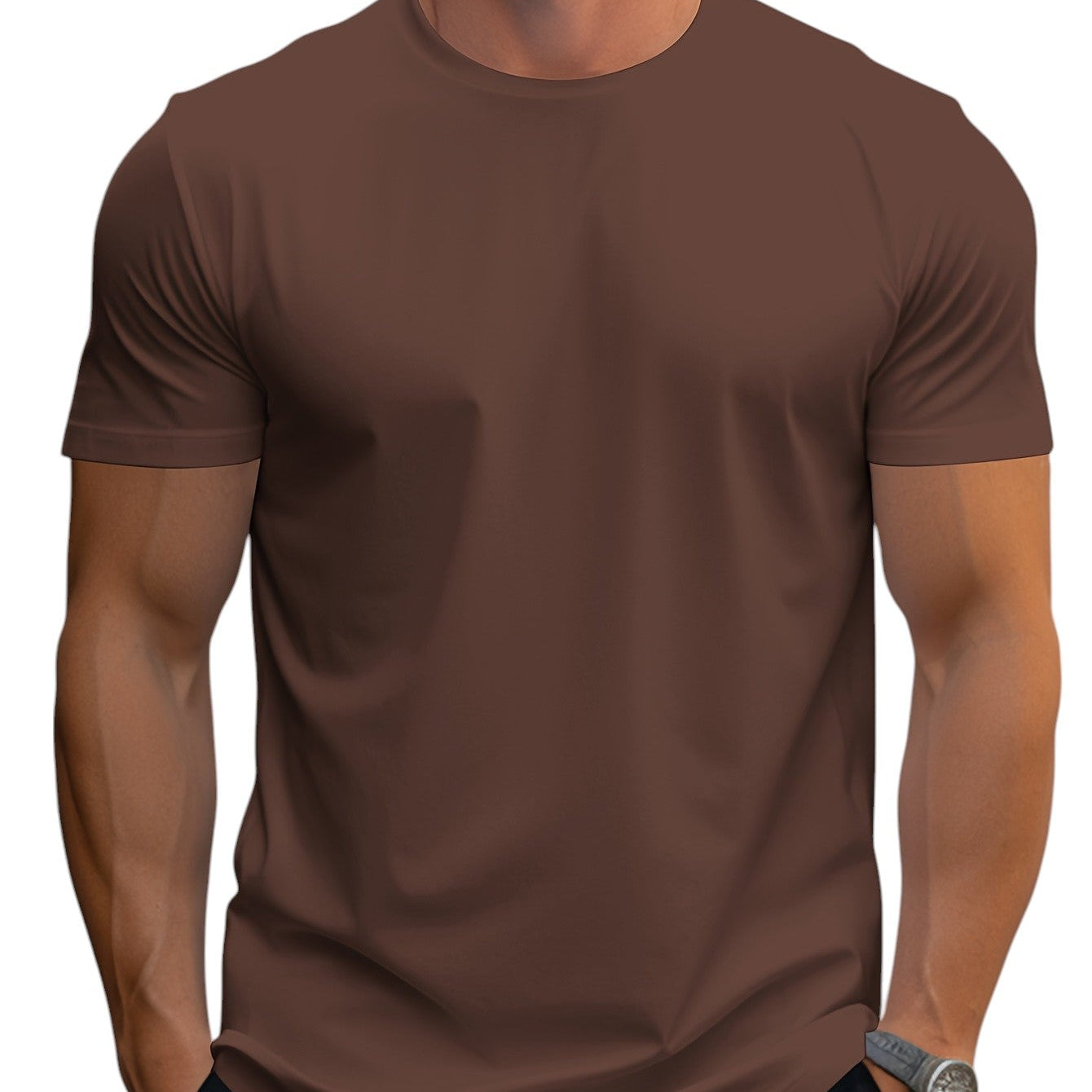 Regular Fit T-Shirt in Soft Polyester Blend