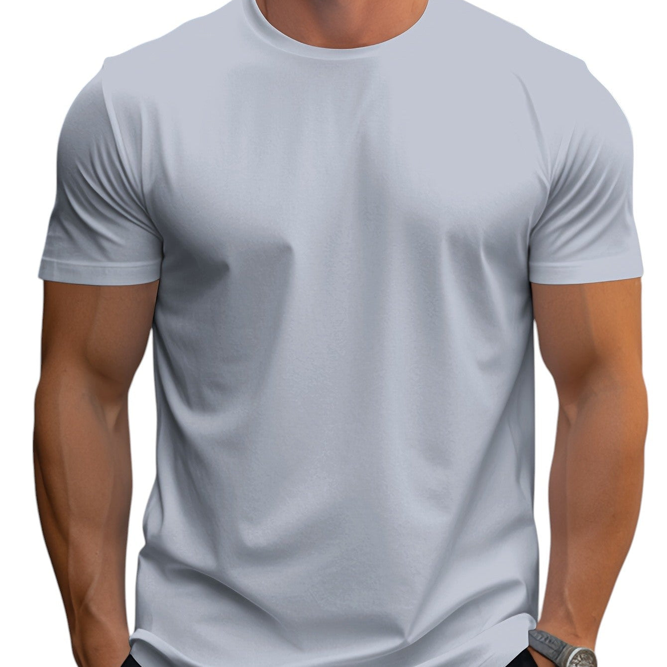 Regular Fit T-Shirt in Soft Polyester Blend