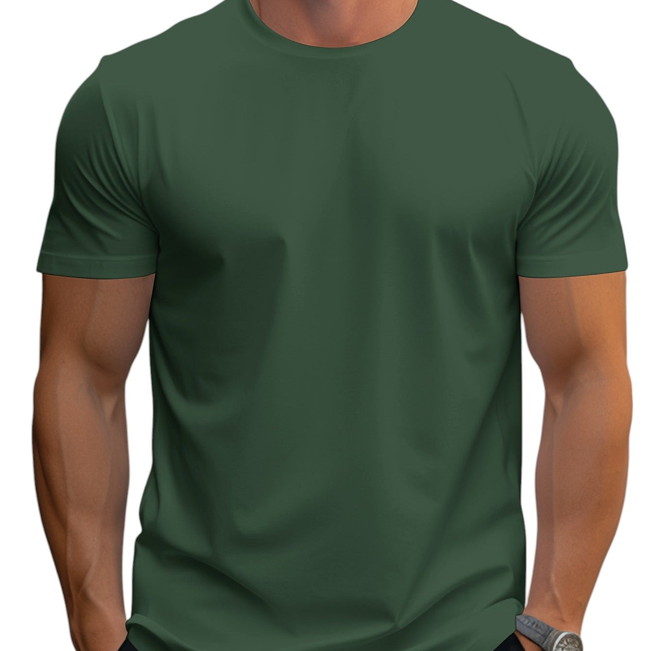 Regular Fit T-Shirt in Soft Polyester Blend
