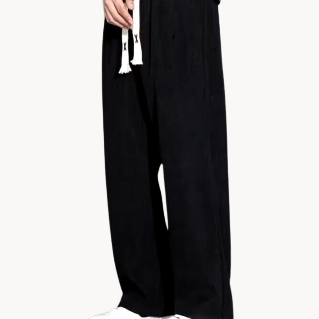 Calças de Veludo Cotelê com Corte Reto e Ajuste Confortável