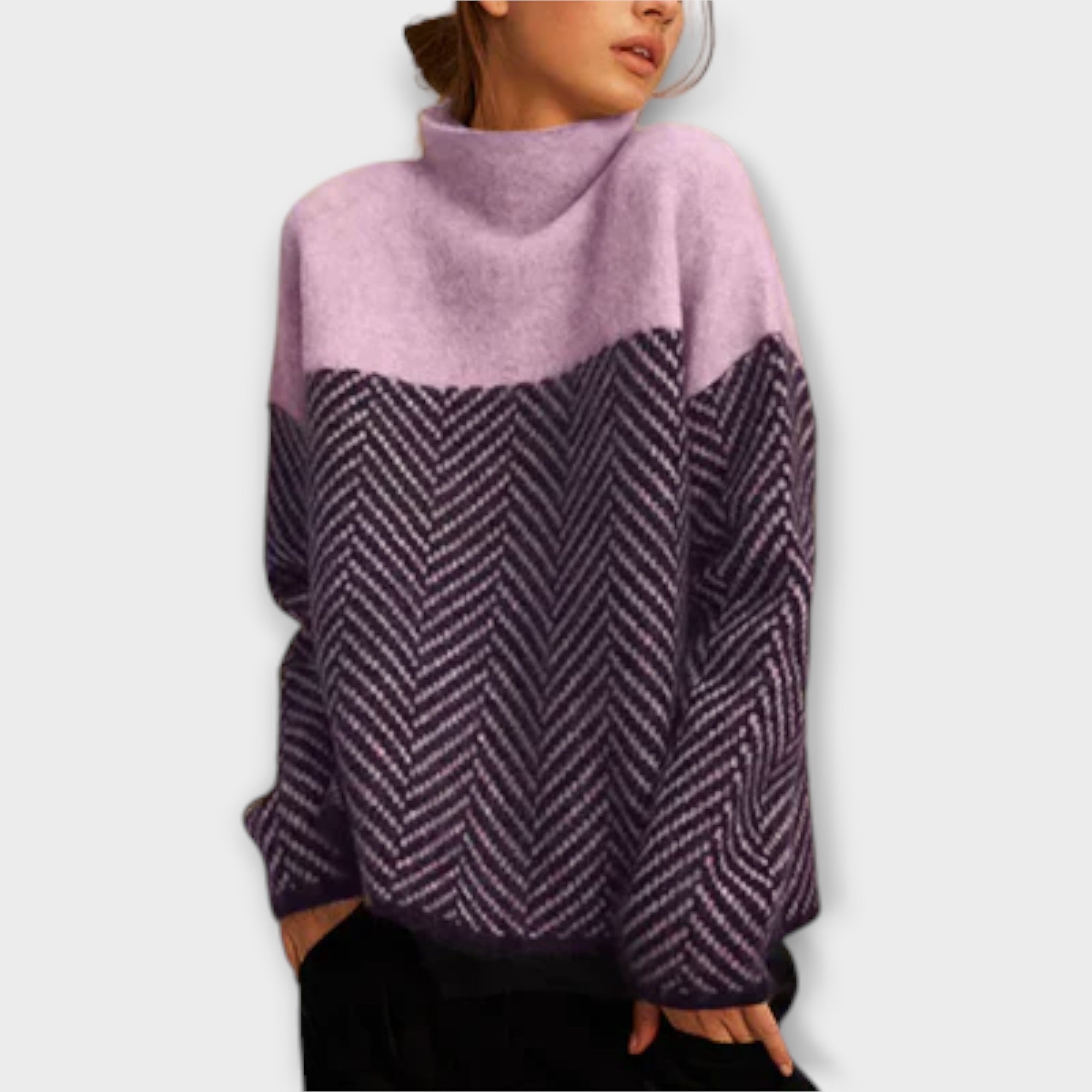 Maeve - Sweater de Gola Alta Macio