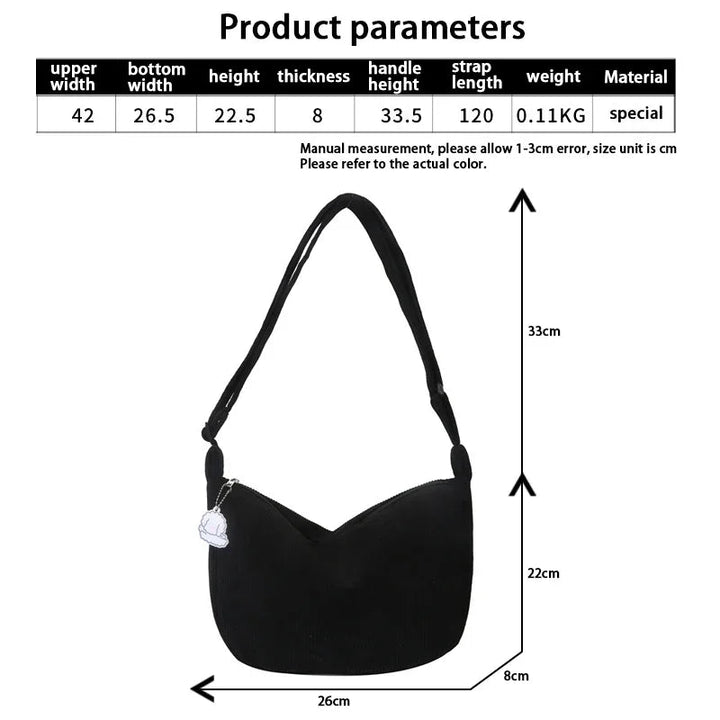 Cécile. - Malas de Ombro em Cordura para Mulheres