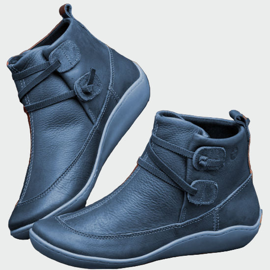 Botins ortopédicos de couro premium
