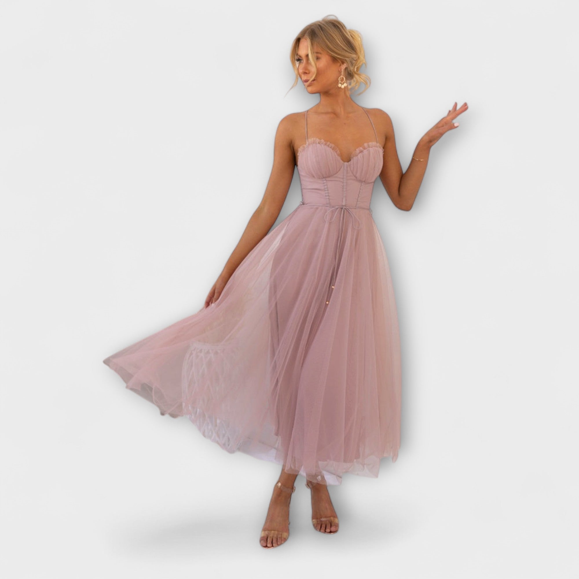 Kim - Vestido Midi Festivo