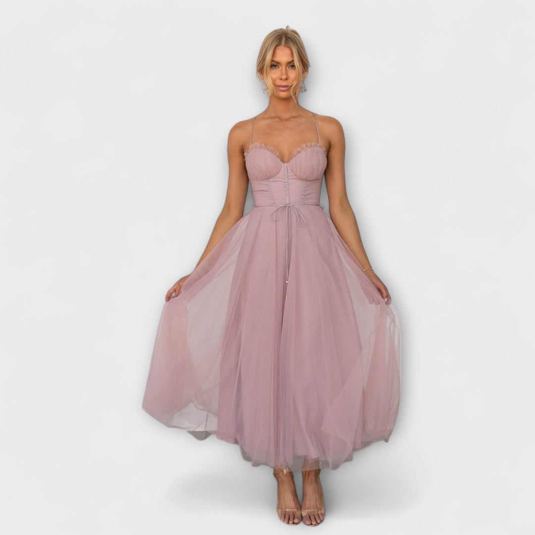 Kim - Vestido Midi Festivo