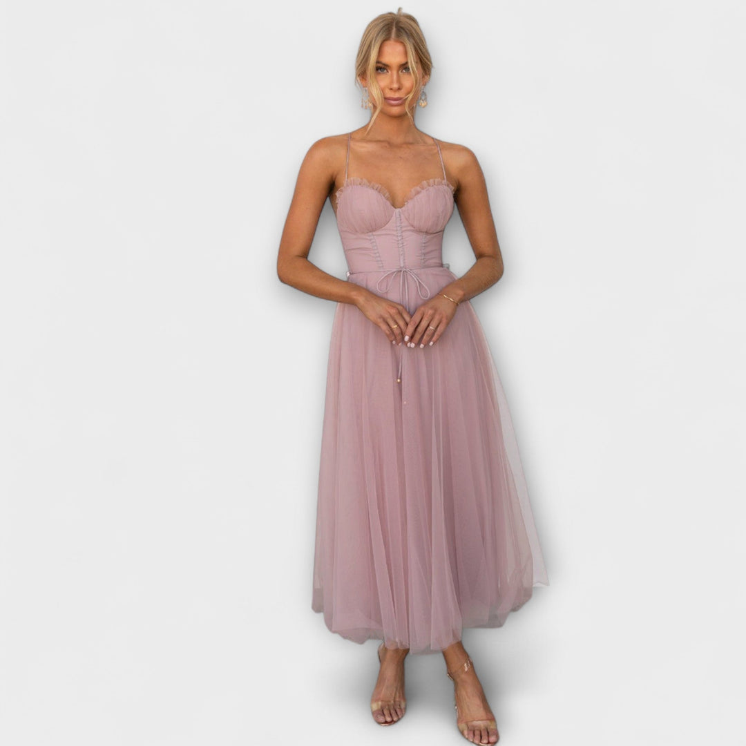 Kim - Vestido Midi Festivo