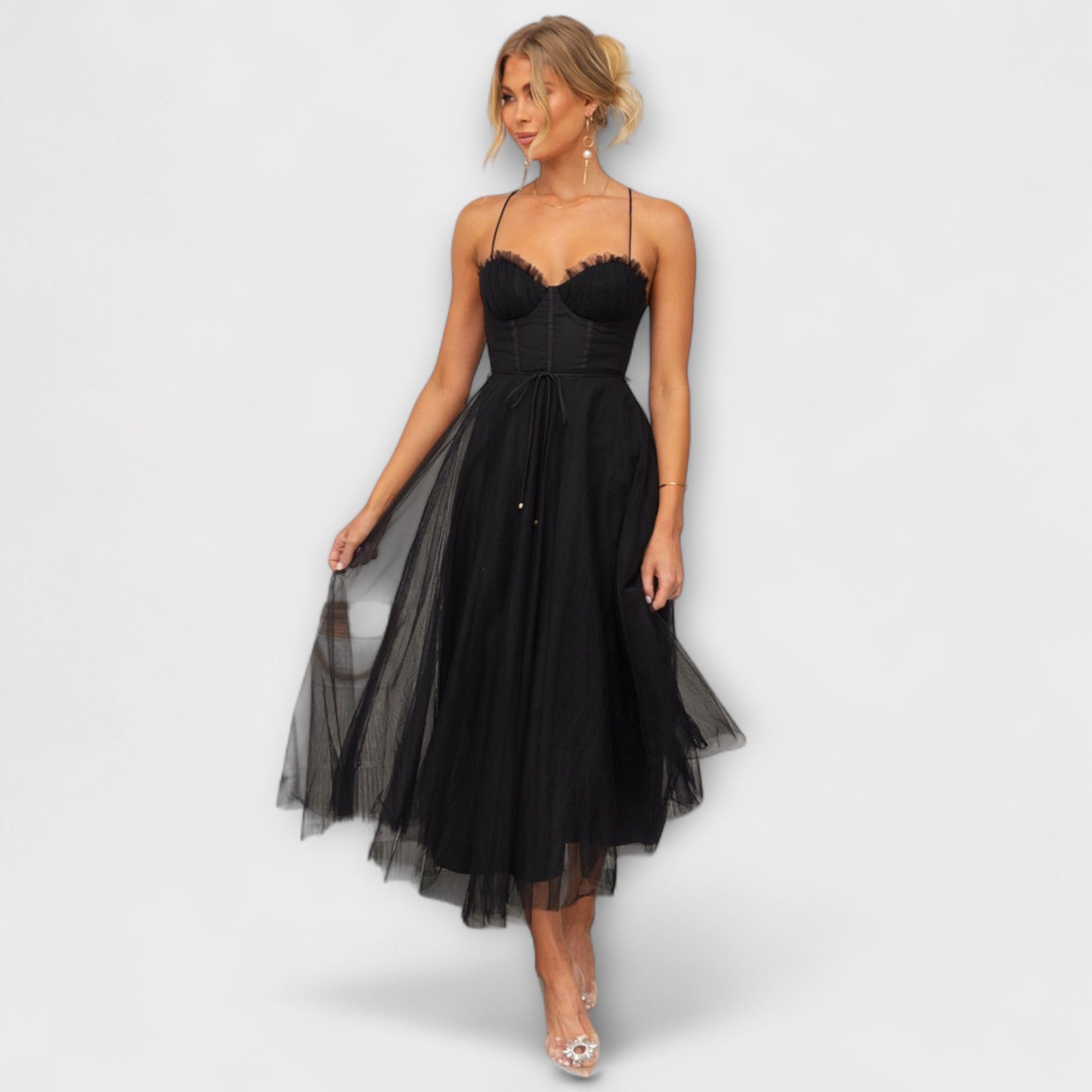 Kim - Vestido Midi Festivo