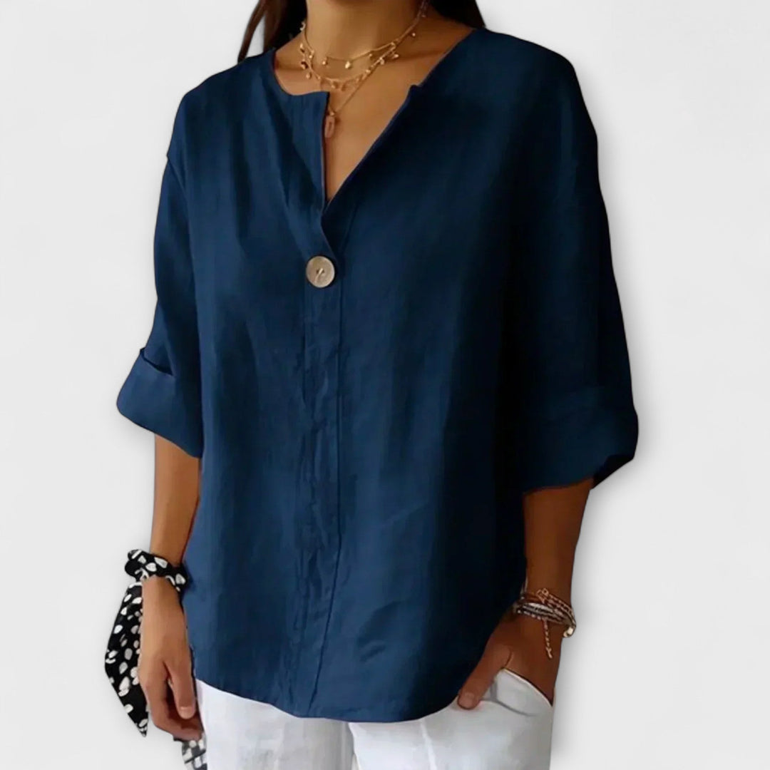 Nicole - Blusa Elegante com Decote em V