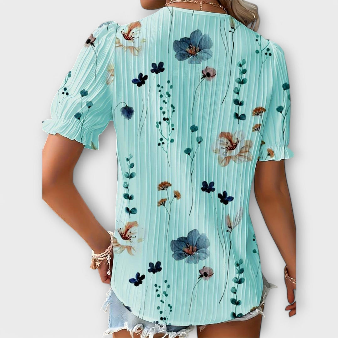 Emily - Blusa Moderna com Decote em V