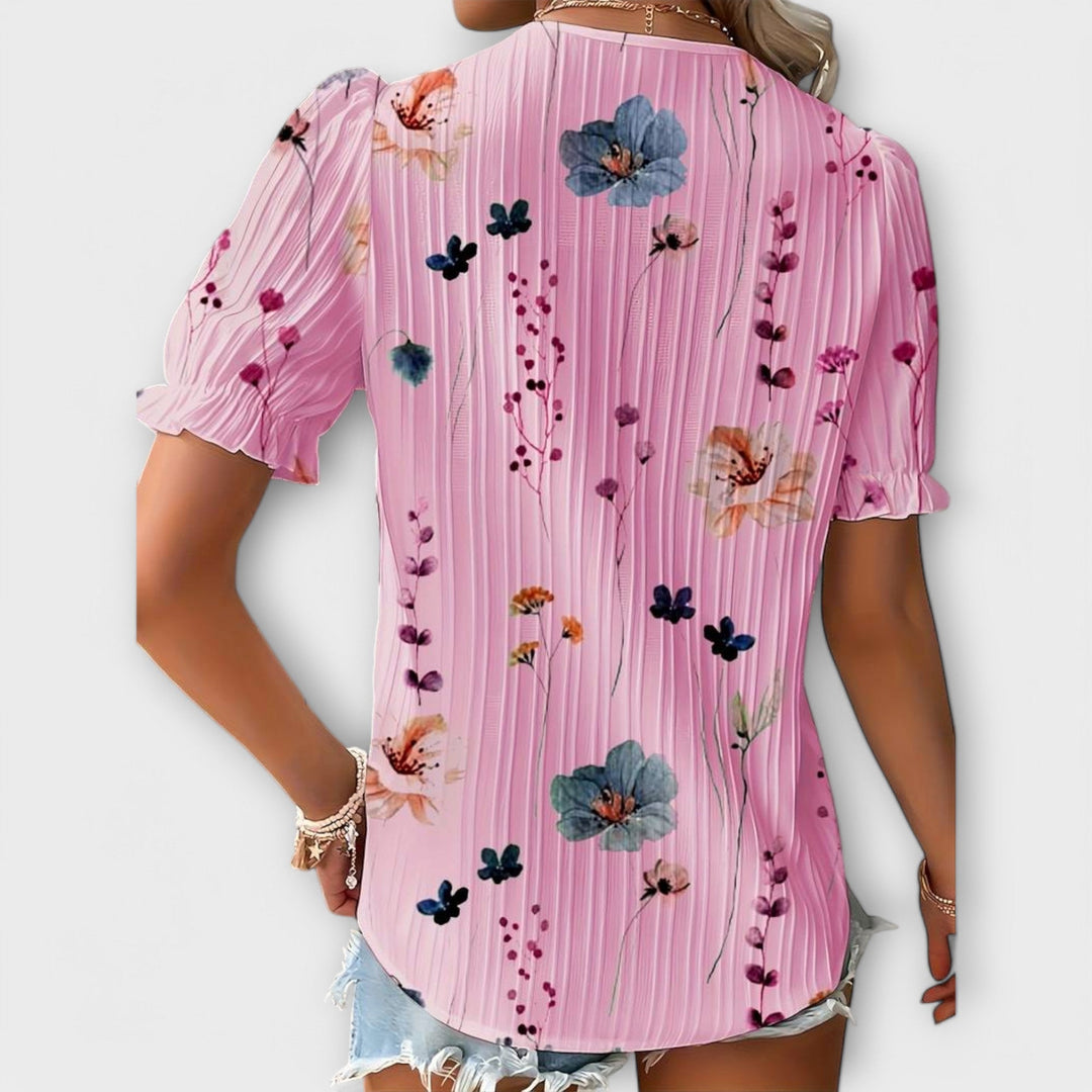Emily - Blusa Moderna com Decote em V