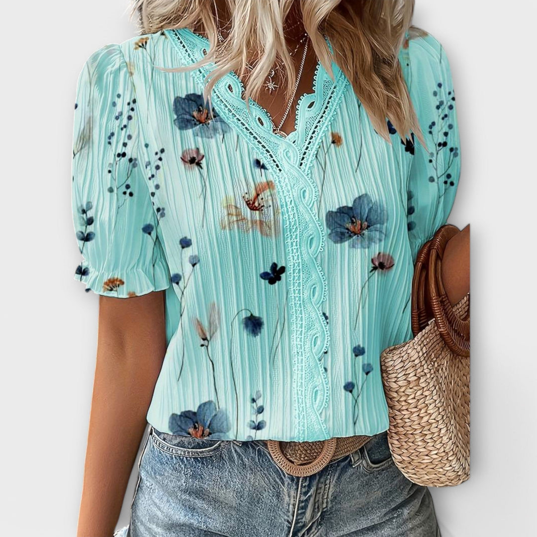 Emily - Blusa Moderna com Decote em V