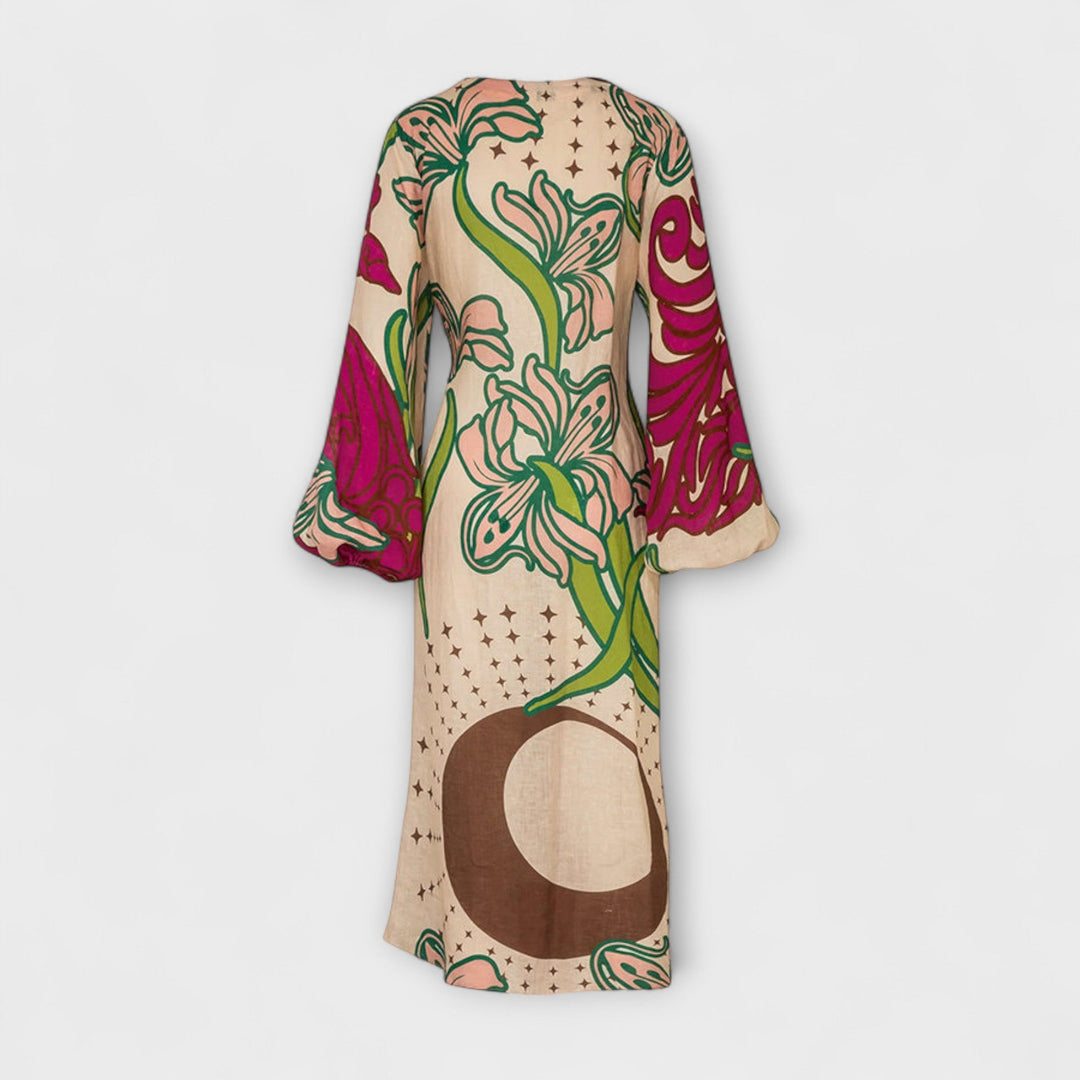 Tracey - Vestido Maxikleid com Laço