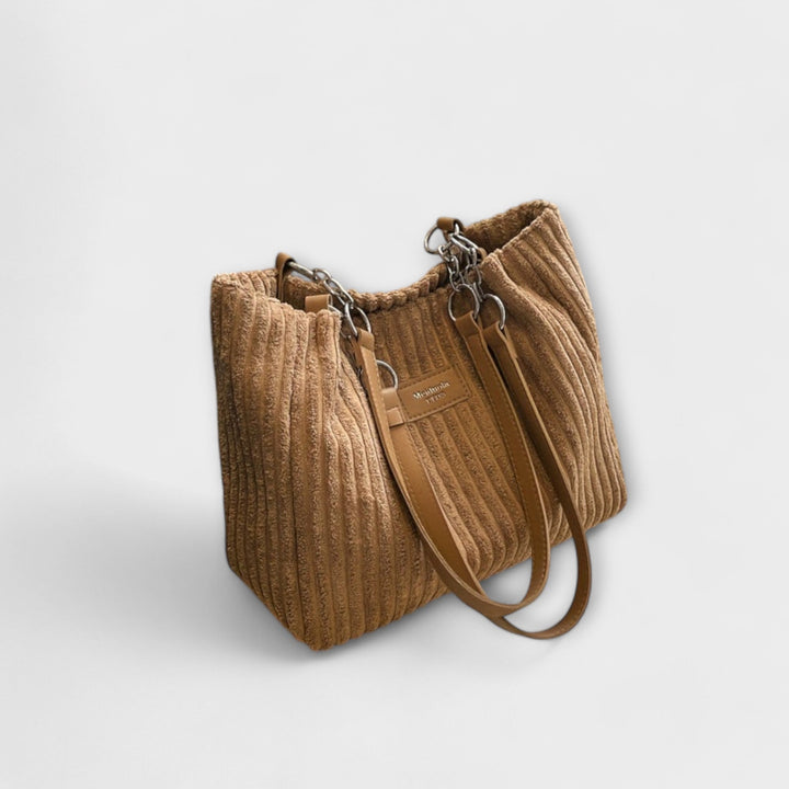 Cécile. - Bolsa de Ombro de Veludo Macio