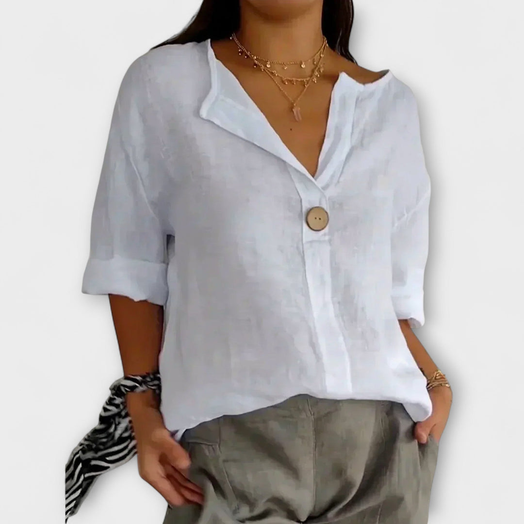 Nicole - Blusa Elegante com Decote em V