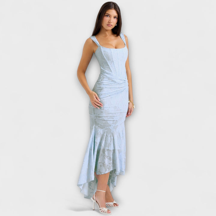 Renske - Vestido Longo com Corset Elegante e Refinado