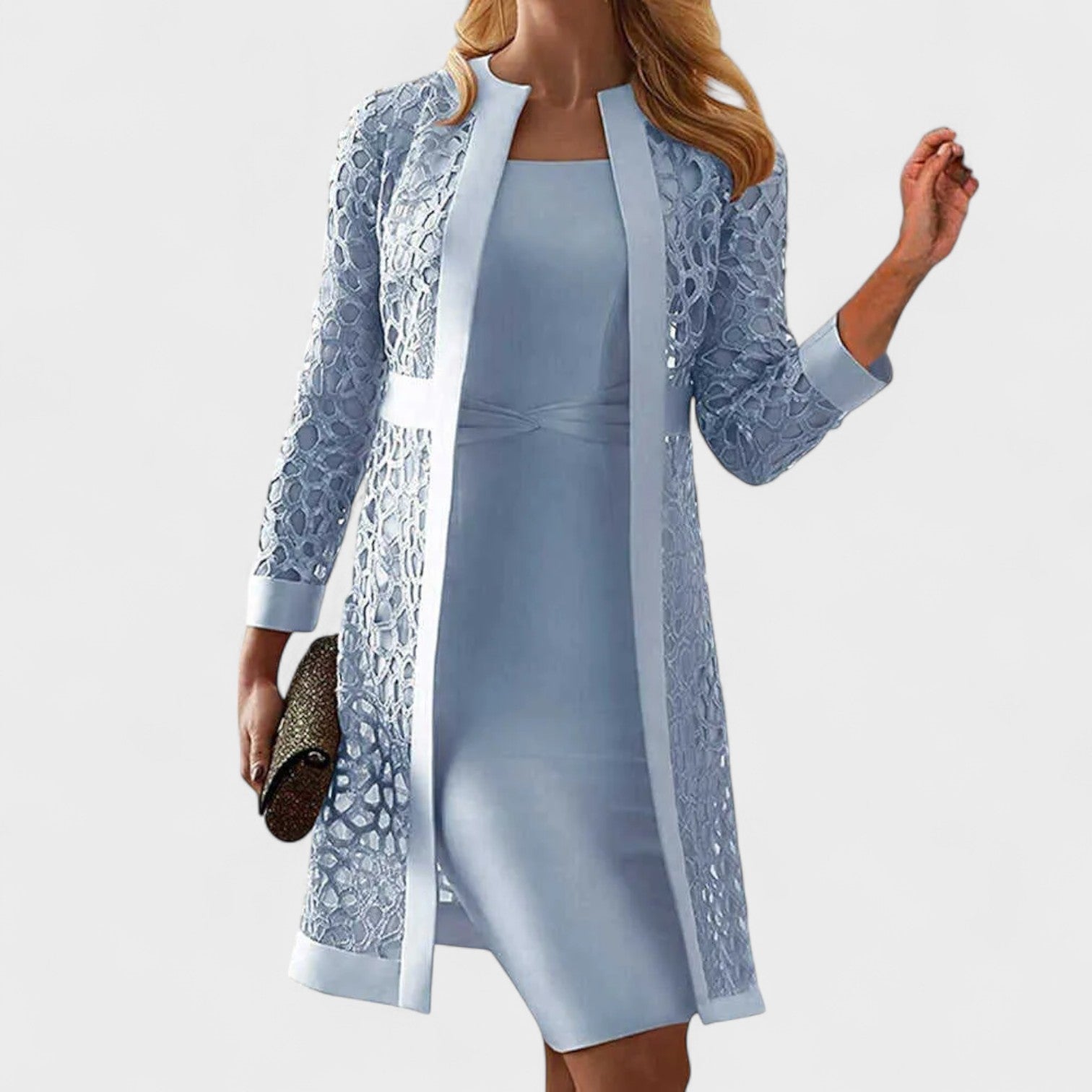 Glória - Conjunto duas peças em renda para senhora