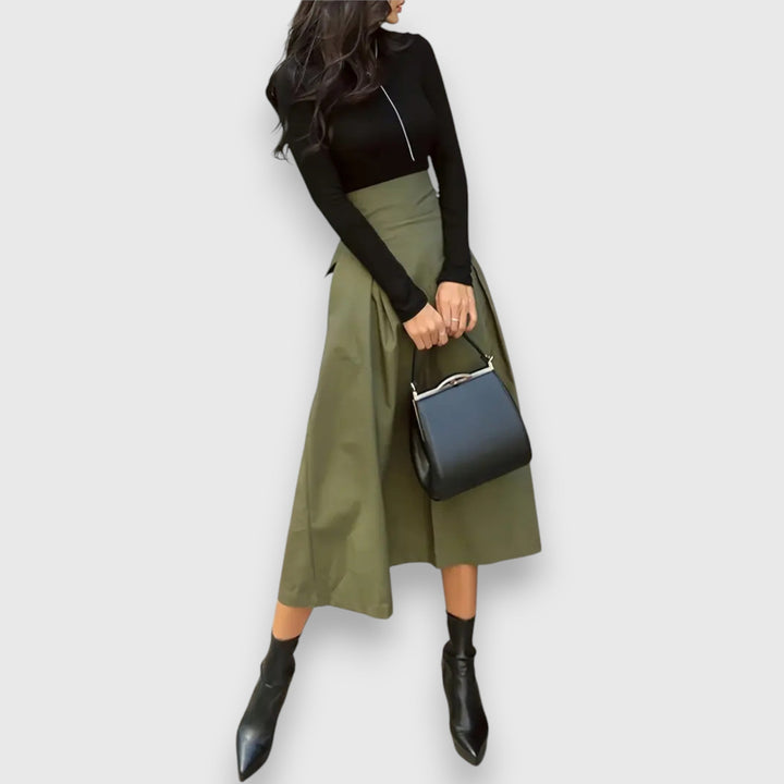 Elina – Saia Midi Elegante