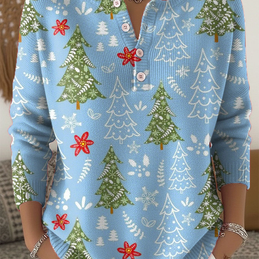 Nadia | Suéter de Natal com Botões