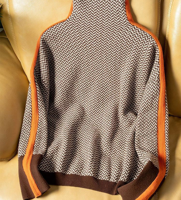 Lucia - Jersey de gola alta