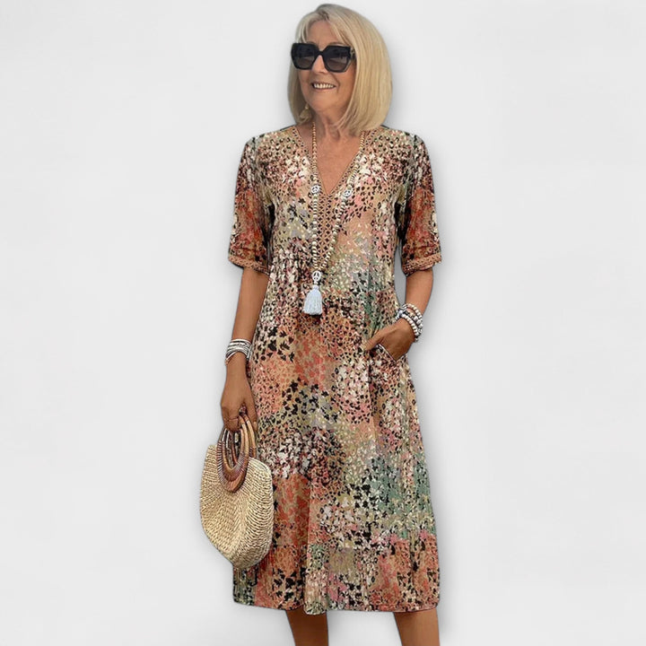 Jasmine - Vestido Floral Vibrante