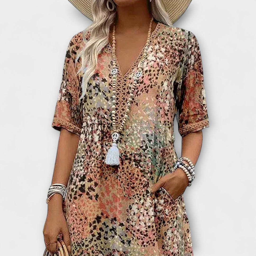 Jasmine - Vestido Floral Vibrante