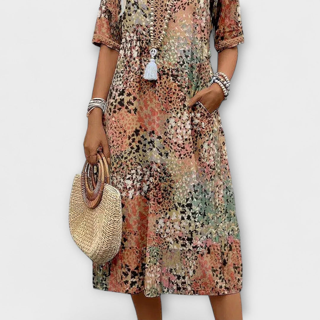 Jasmine - Vestido Floral Vibrante