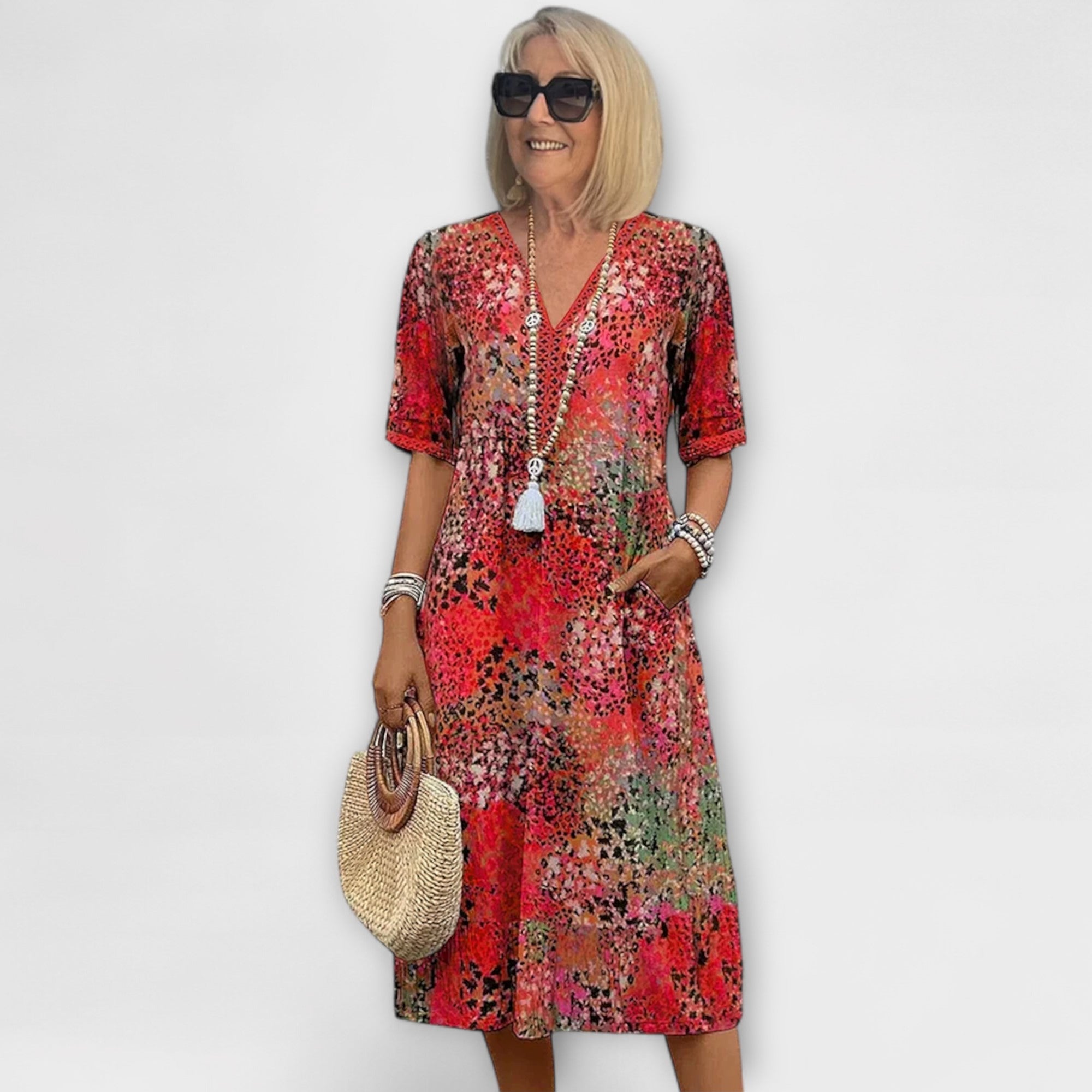 Jasmine - Vestido Floral Vibrante