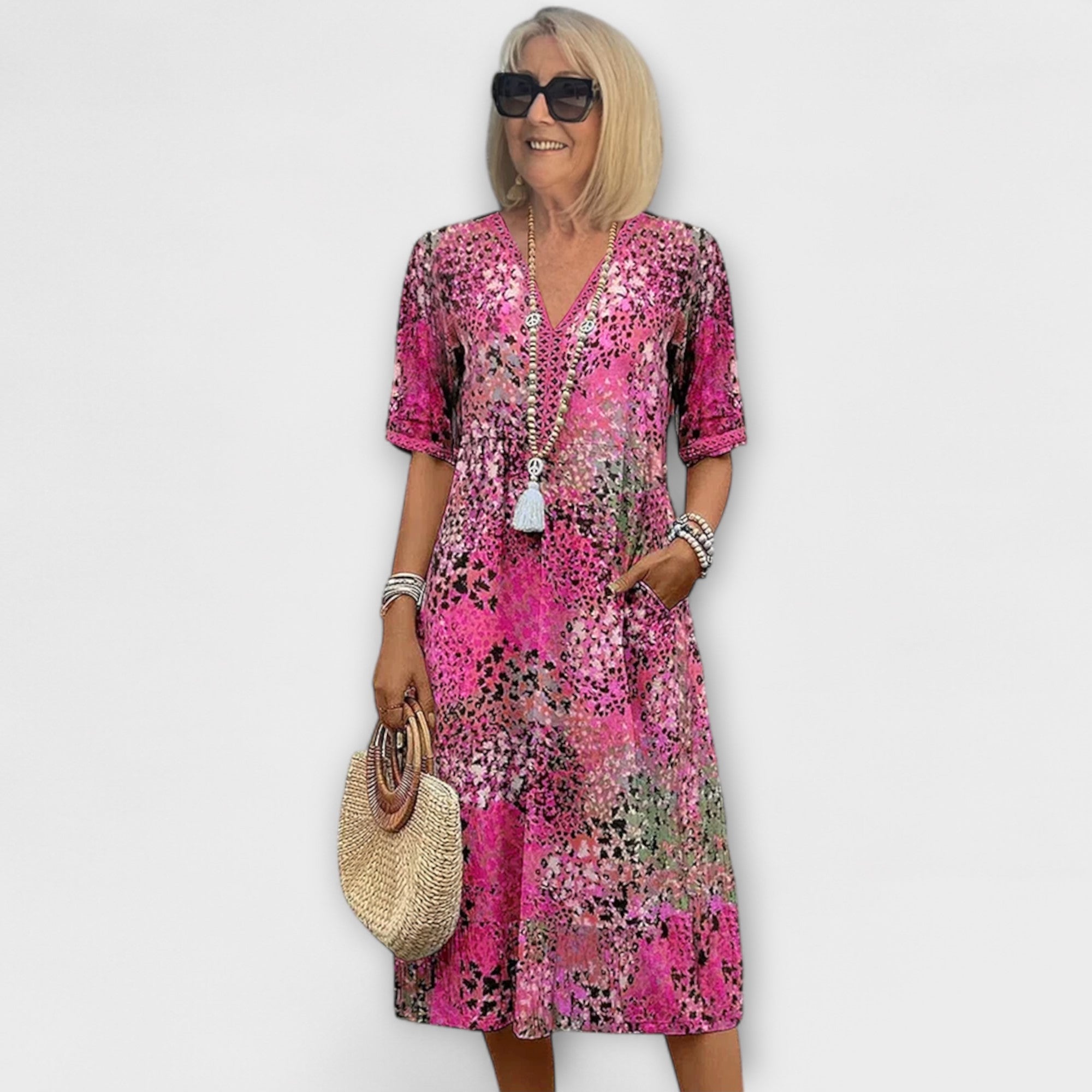 Jasmine - Vestido Floral Vibrante