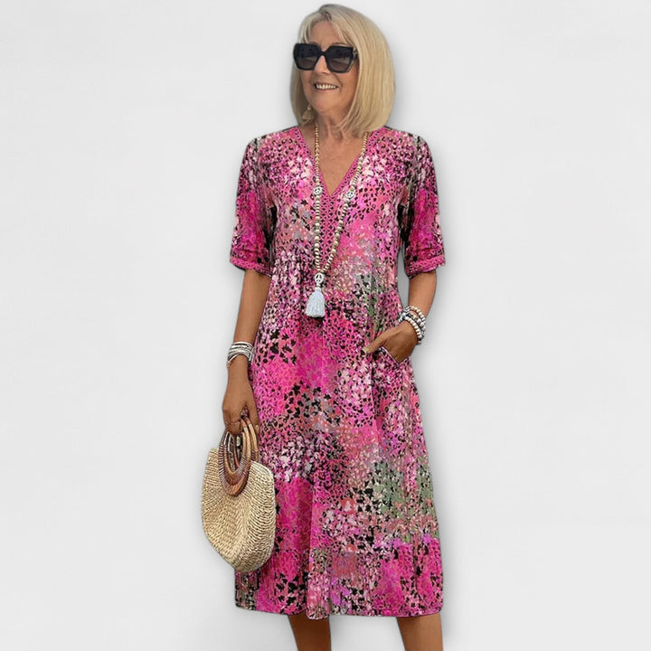 Jasmine - Vestido Floral Vibrante
