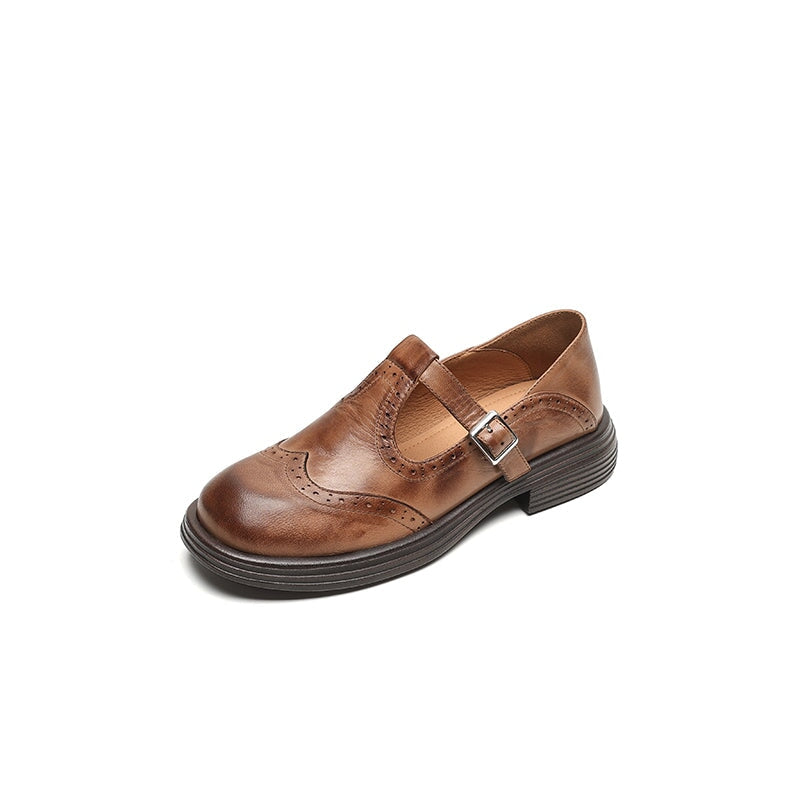 VERDA – ELEGANTE MARY JANE EM COURO