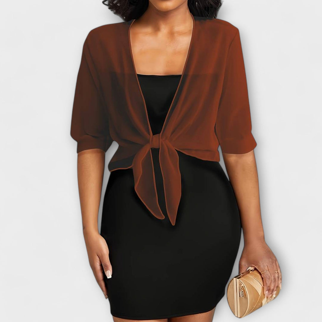 Olivia - Blusa com frente aberta