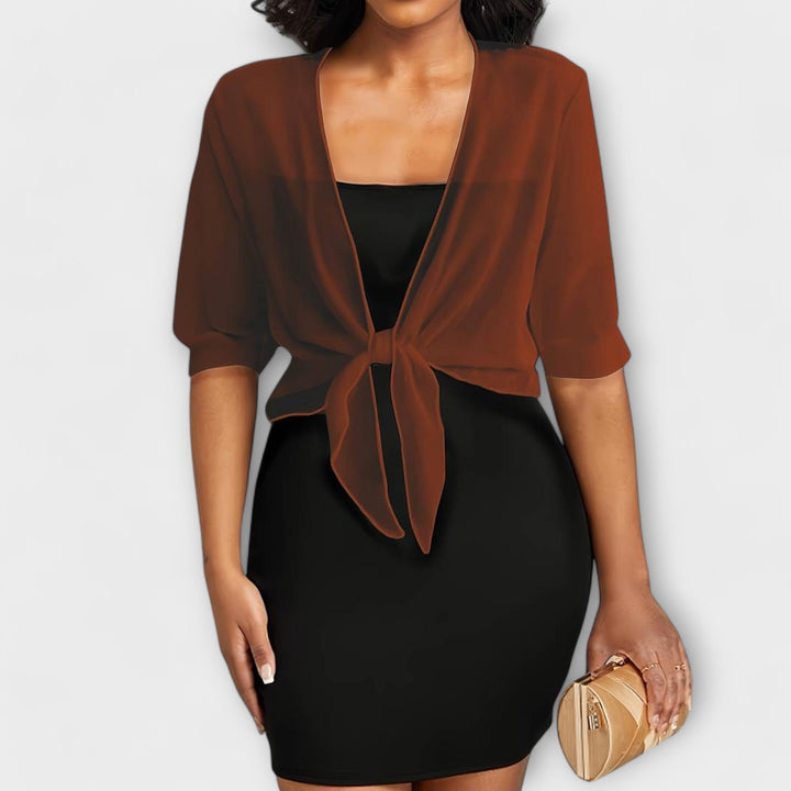 Olivia - Blusa com frente aberta