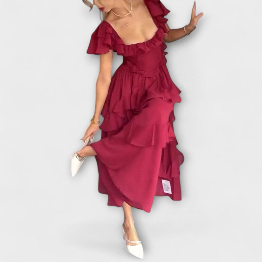 Elisa - Vestido com Detalhes em Renda