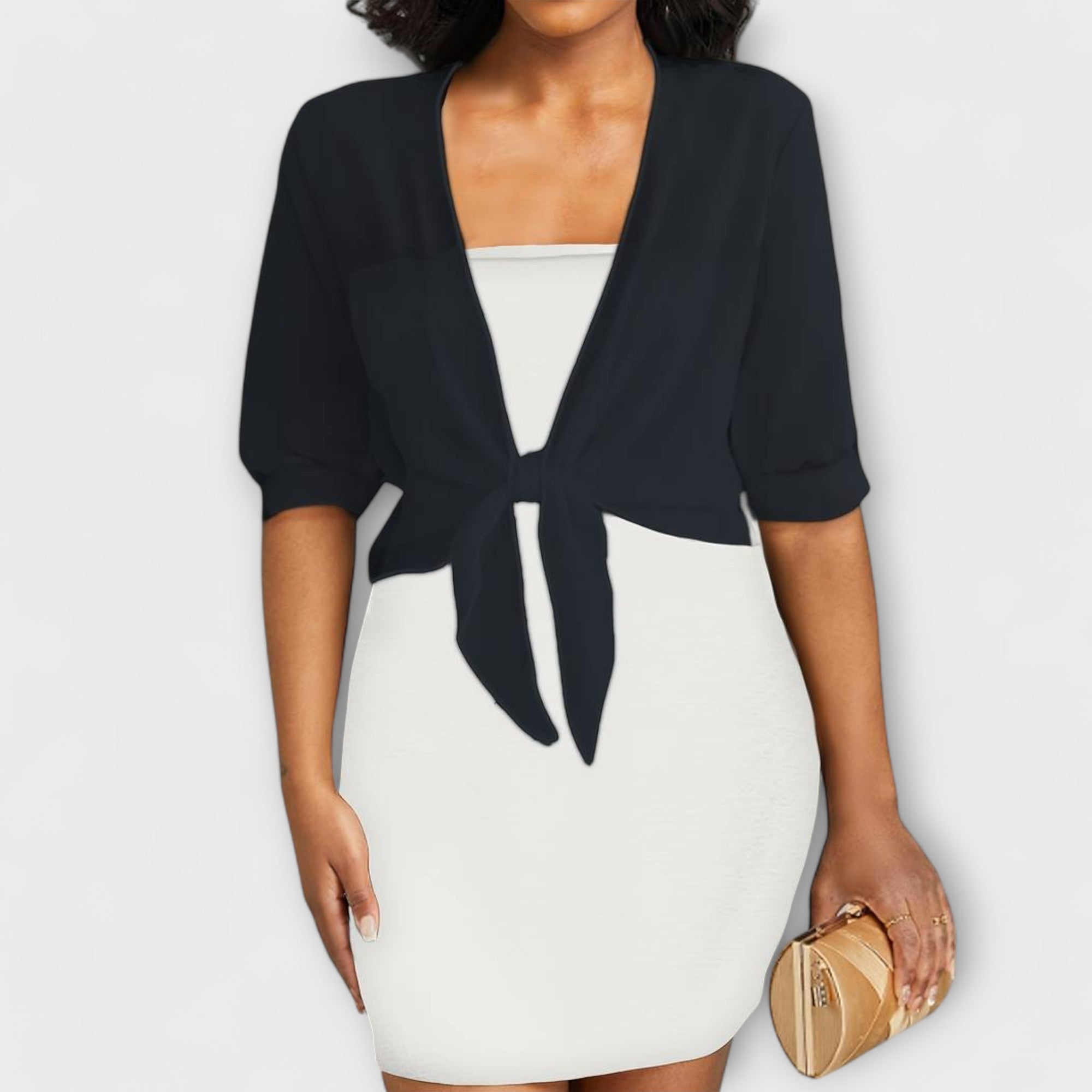 Olivia - Blusa com frente aberta