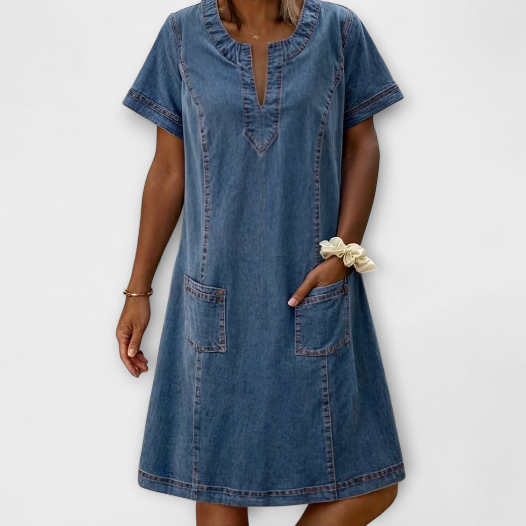 Mathea - Vestido de Denim Macio