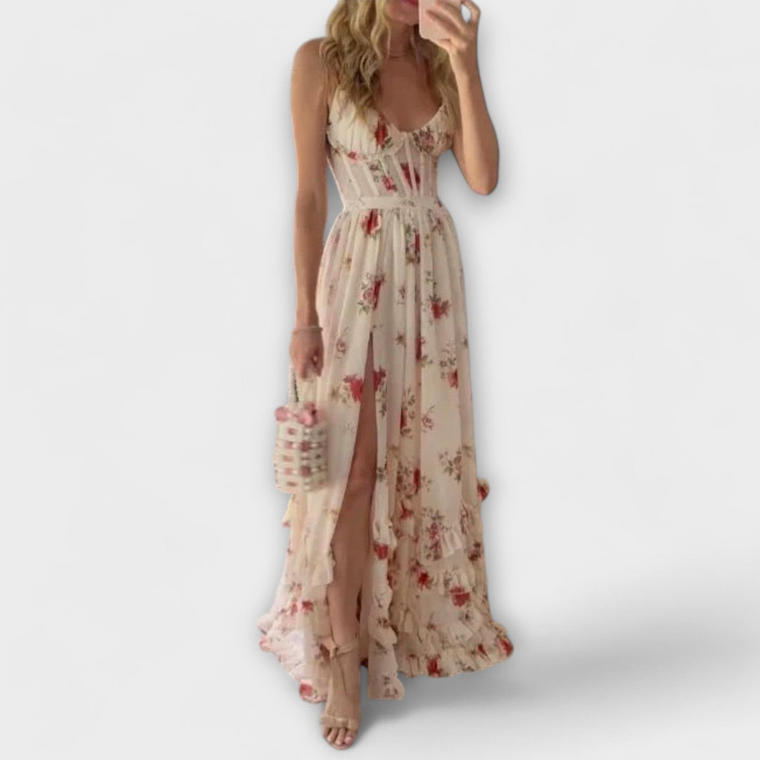 Hazel - Vestido com Padrão de Flores