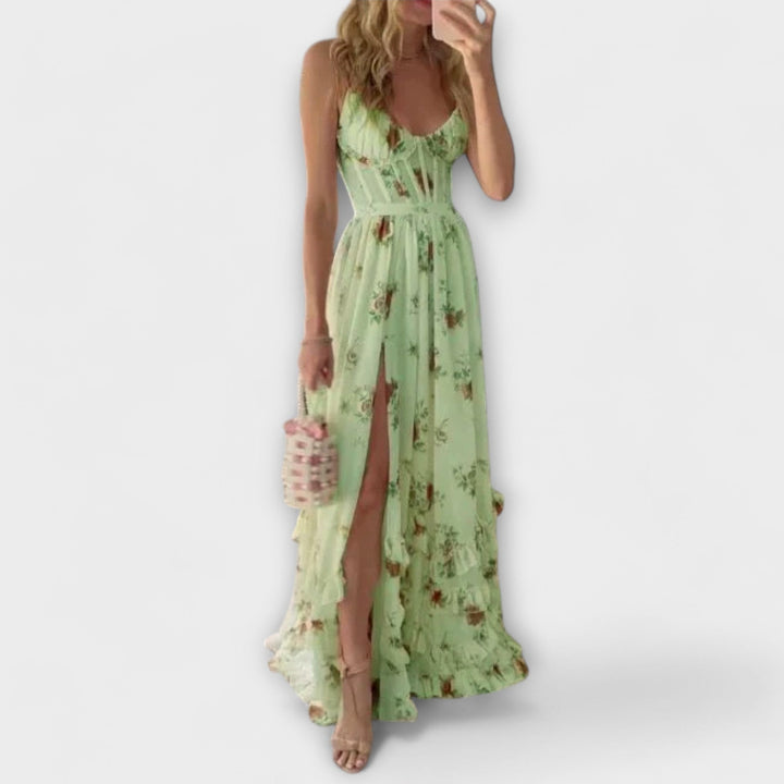 Hazel - Vestido com Padrão de Flores