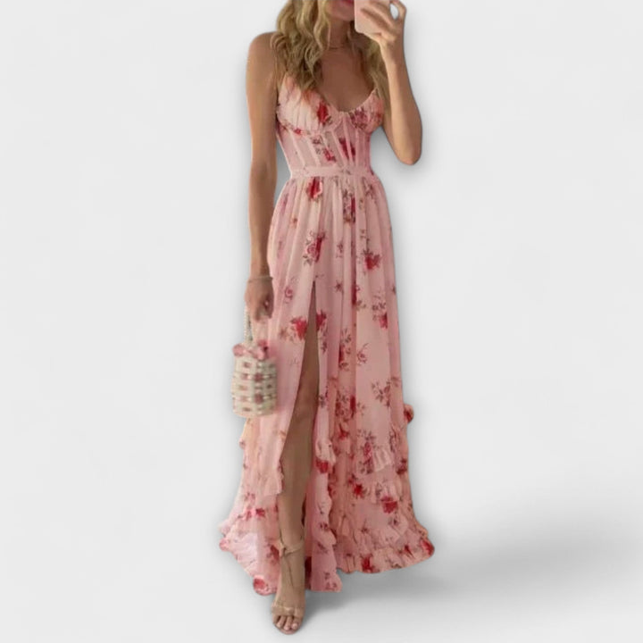Hazel - Vestido com Padrão de Flores