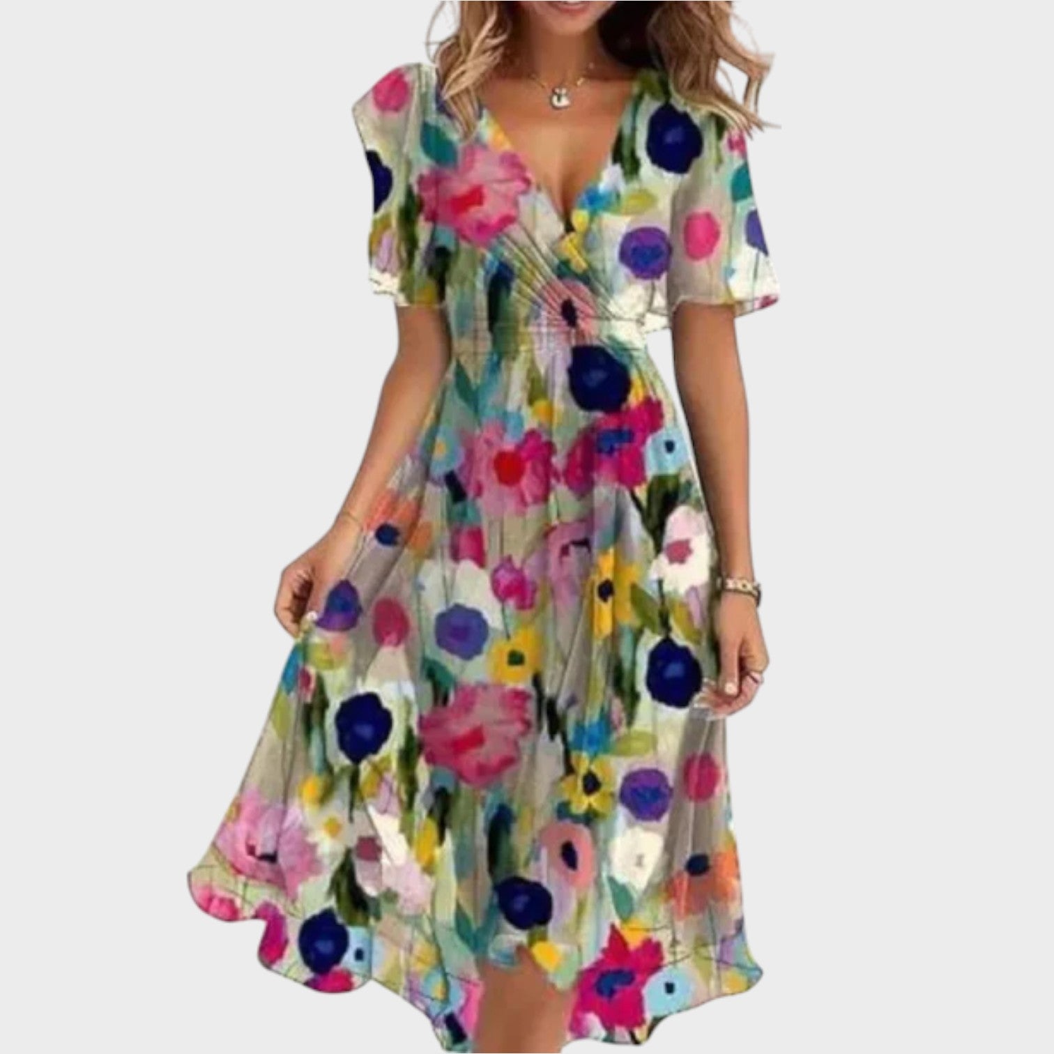 Alai - Vestido senhora com cote em V