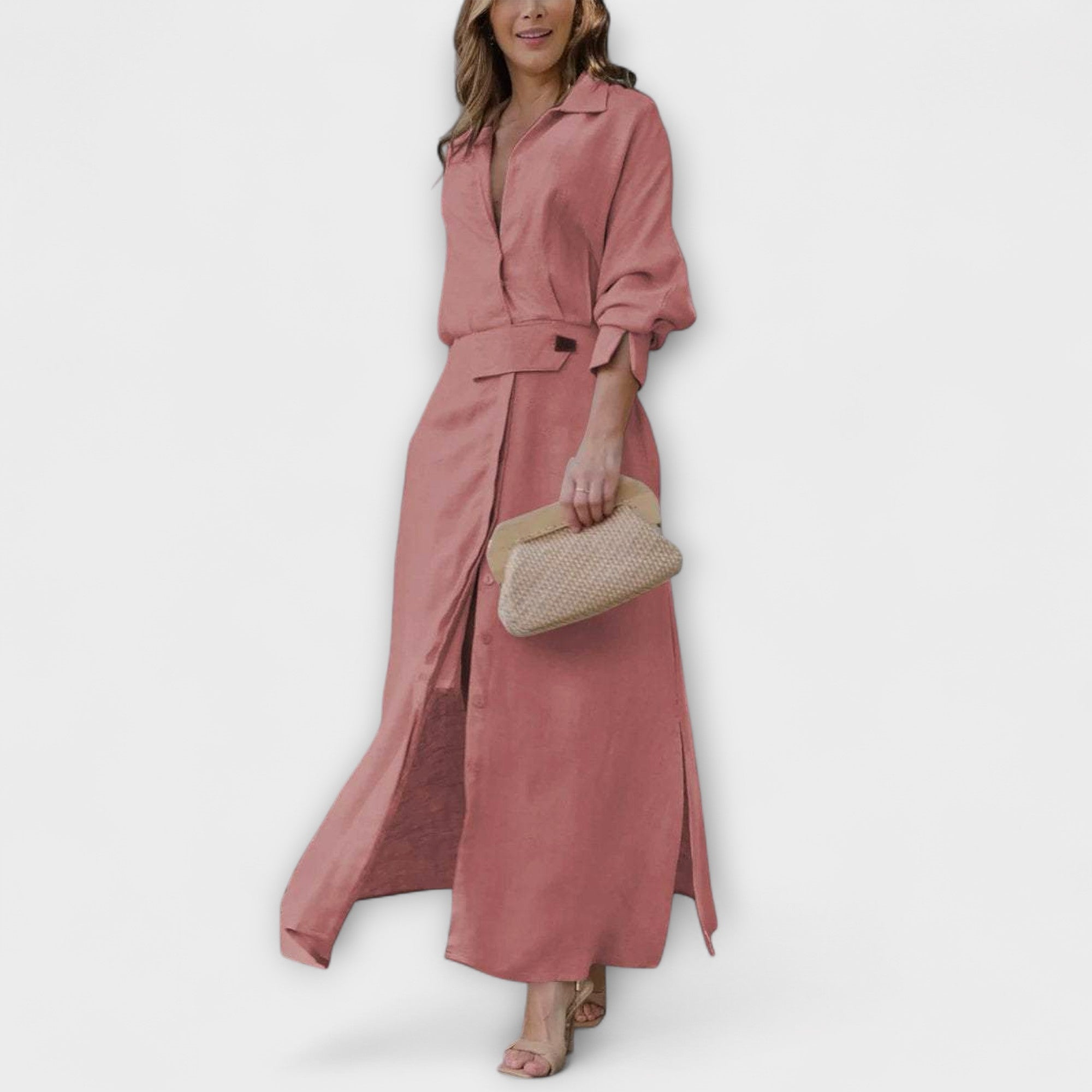 Jeanette - Vestido Maxi com Decote em V