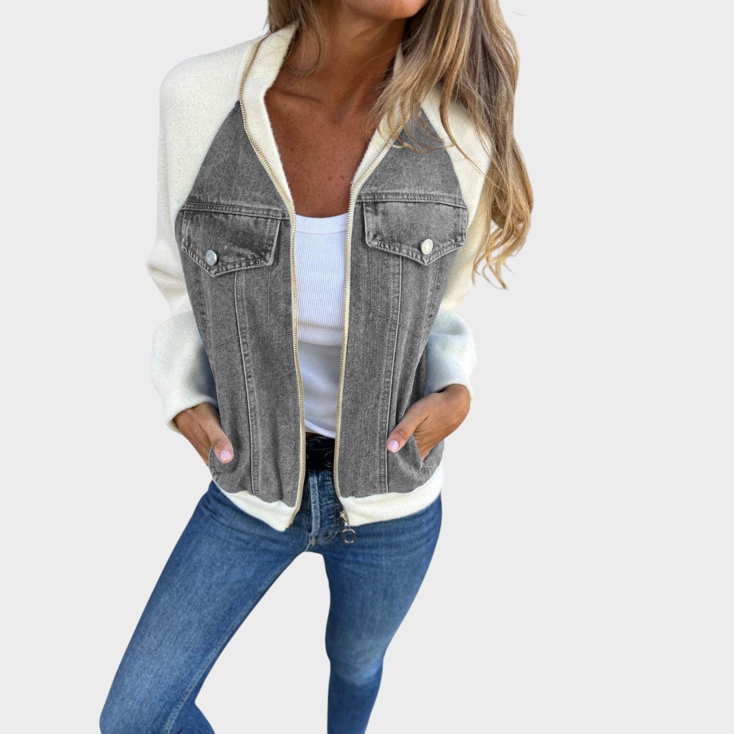 Bárbara - Casaco ganga elegante