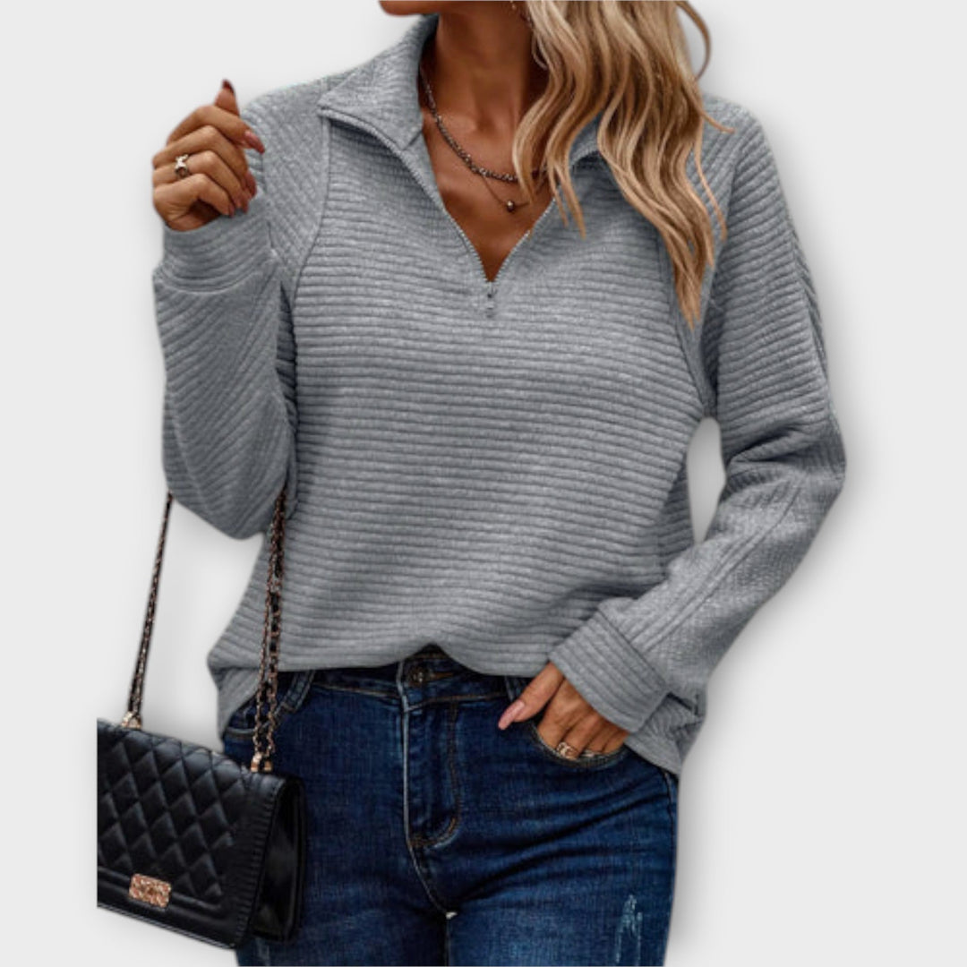 Vilja - Pullover com Zíper