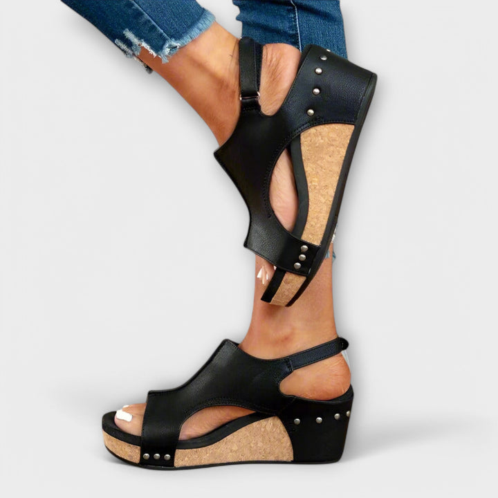 Lila - Sandálias de Couro Ortopédicas